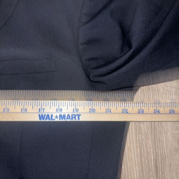 Joseph Jos A Bank Black Wool 2 Button Sport Coat Blazer Mens 44L Slim Fit - Picture 12 of 16